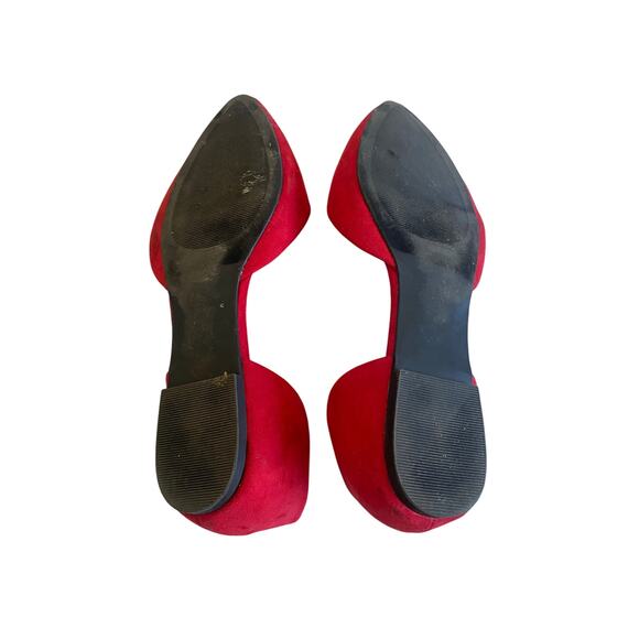 Gap Red Pointed Toe Flats 8.5 - Picture 5 of 6